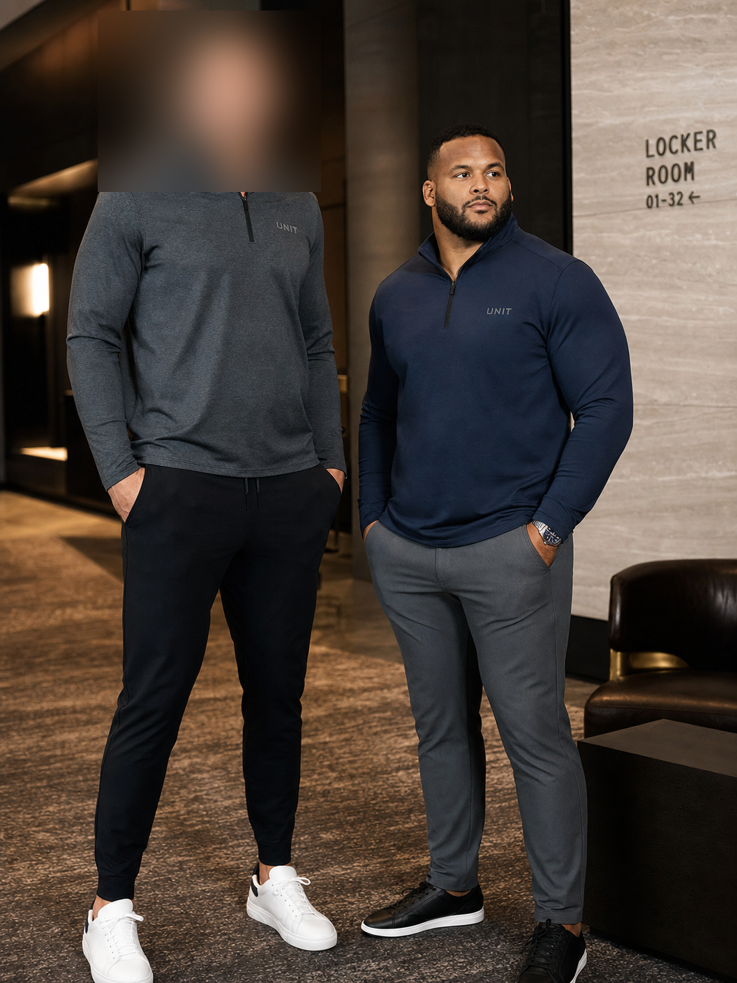 UNIT Quarter-Zip — Charcoal